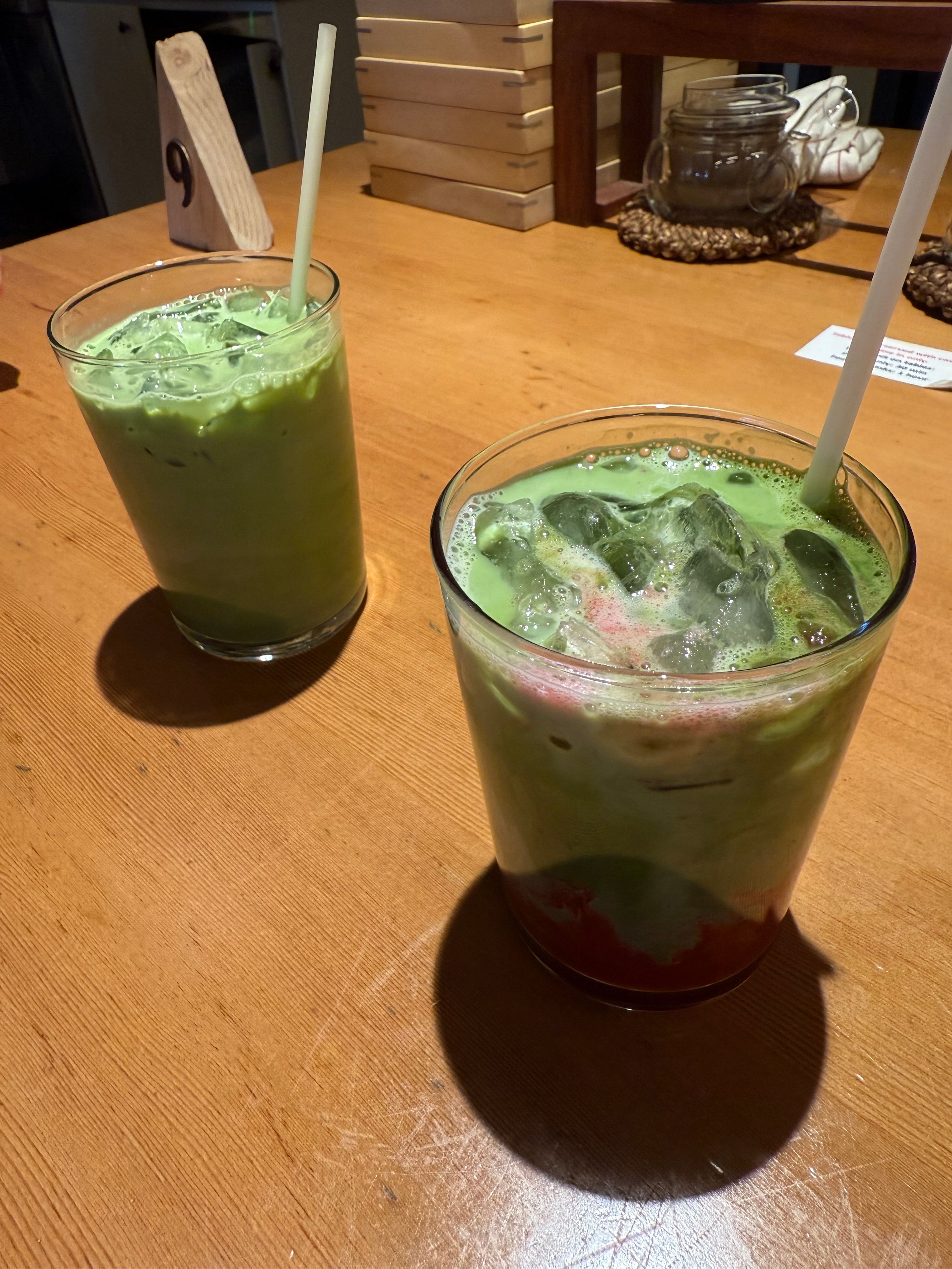 Matcha + Strawberry Matcha